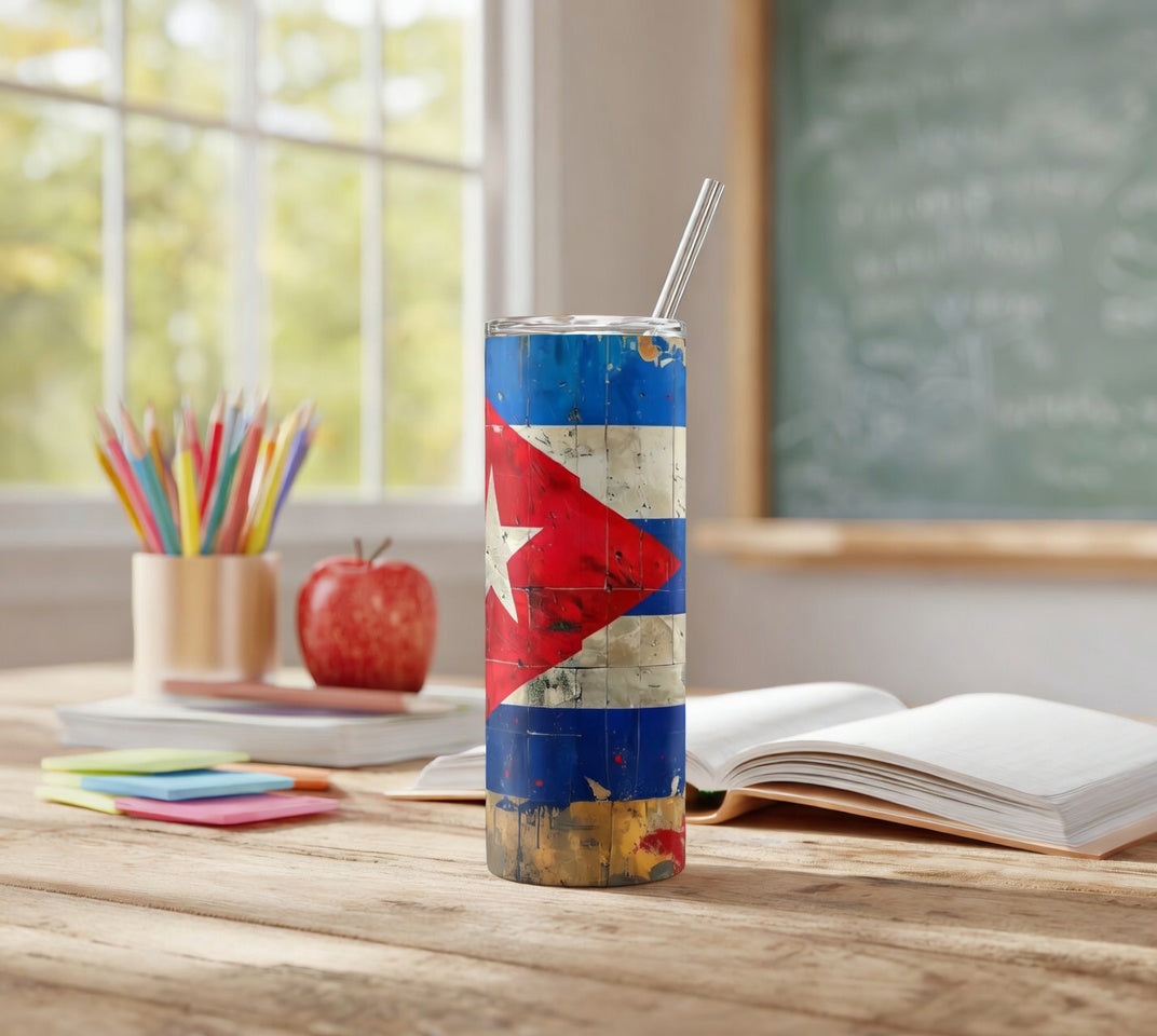 CUBA SKINNY TUMBLER 20 OZ