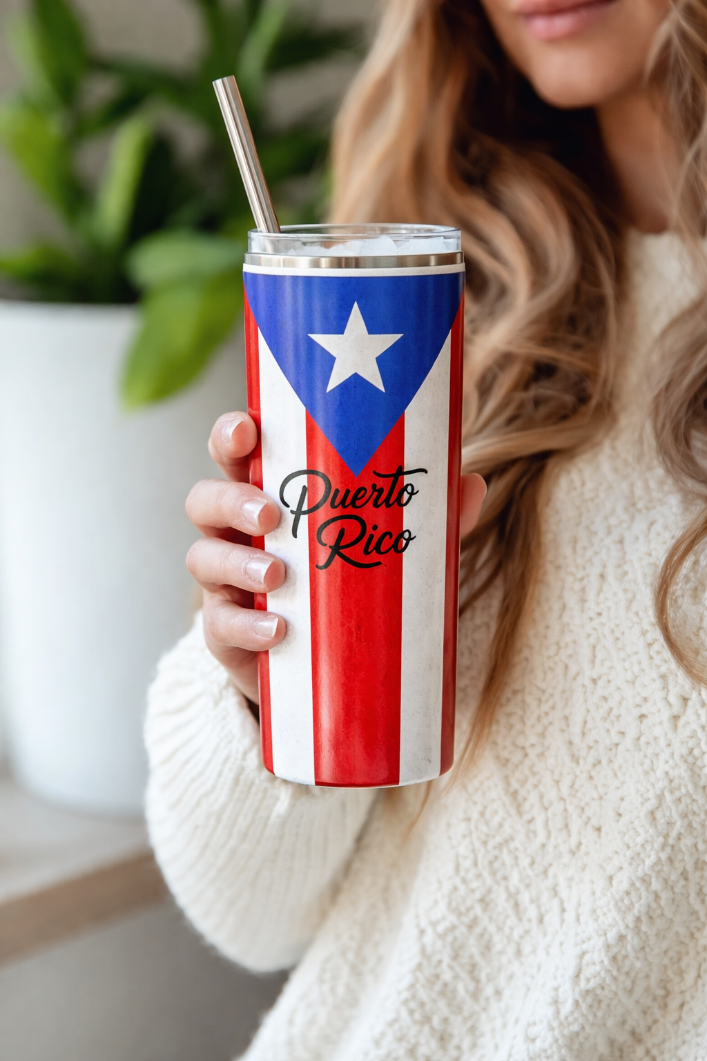 PUERTO RICO SKINNY TUMBLER 20 OZ