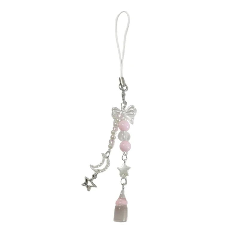 Delicate Phone Charm Lanyard Chain Keychain Pendant for Backpack Wallet Purse