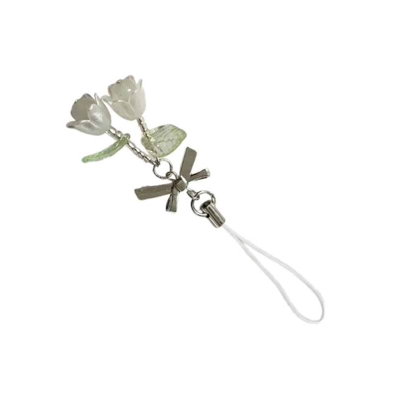 Delicate Phone Charm Lanyard Chain Keychain Pendant for Backpack Wallet Purse