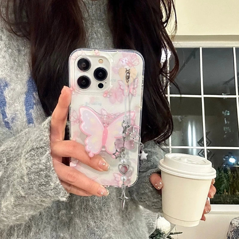 Delicate Phone Charm Lanyard Chain Keychain Pendant for Backpack Wallet Purse