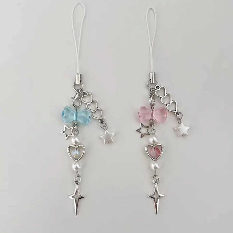 Delicate Phone Charm Lanyard Chain Keychain Pendant for Backpack Wallet Purse