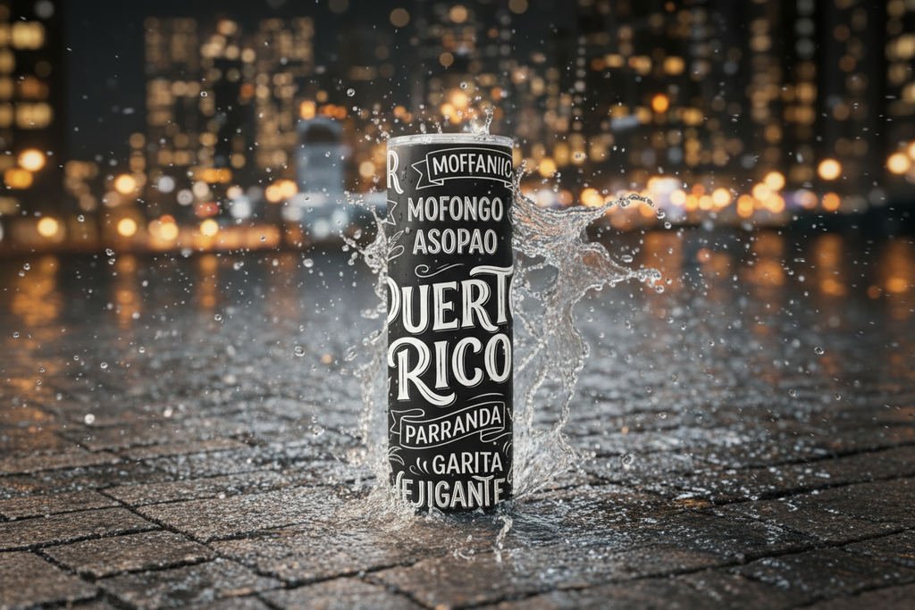 PUERTO RICO SKINNY TUMBLER 20 OZ