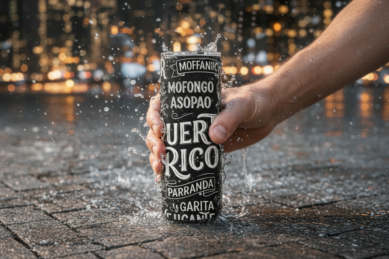 PUERTO RICO SKINNY TUMBLER 20 OZ