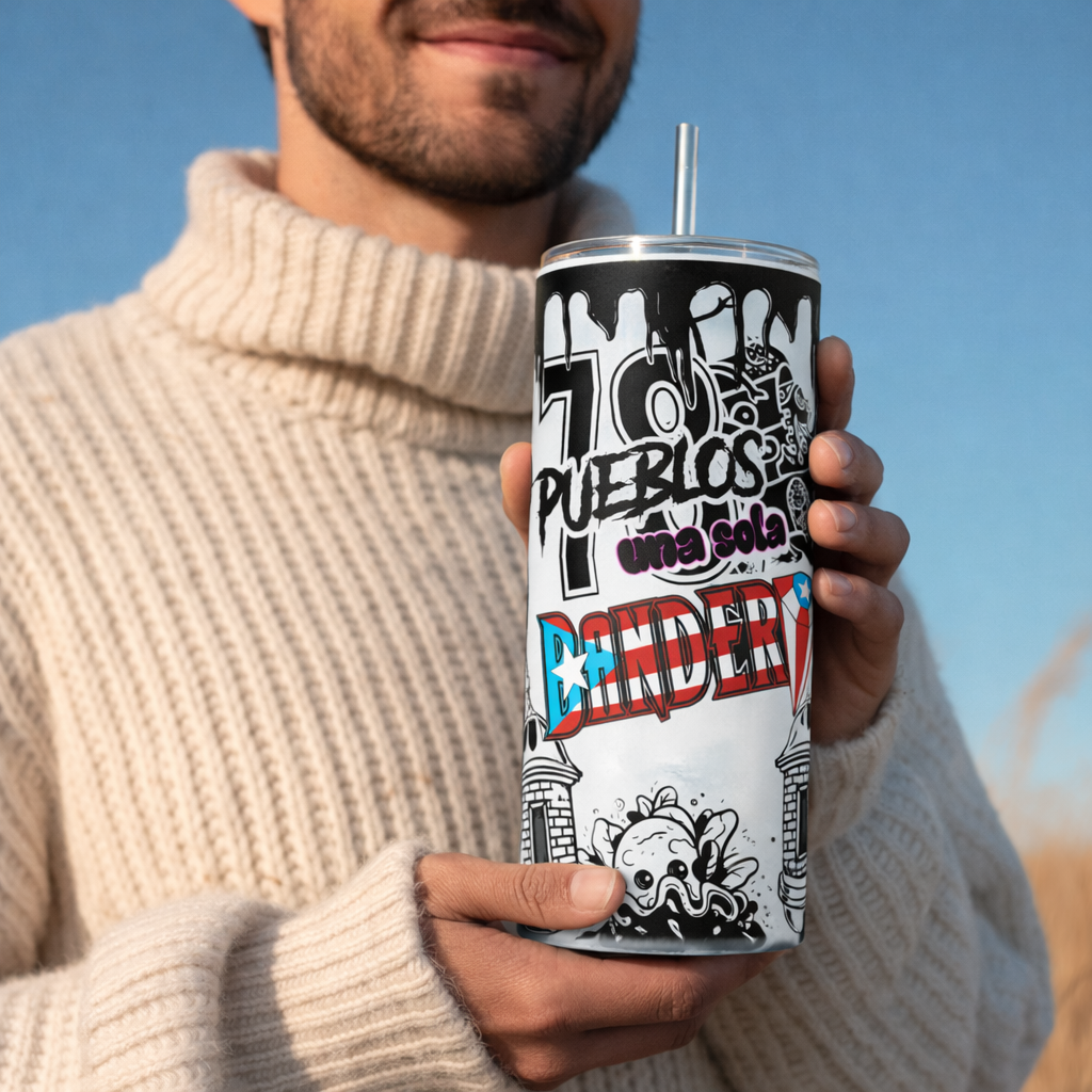 PUERTO RICO SKINNY TUMBLER 20 OZ
