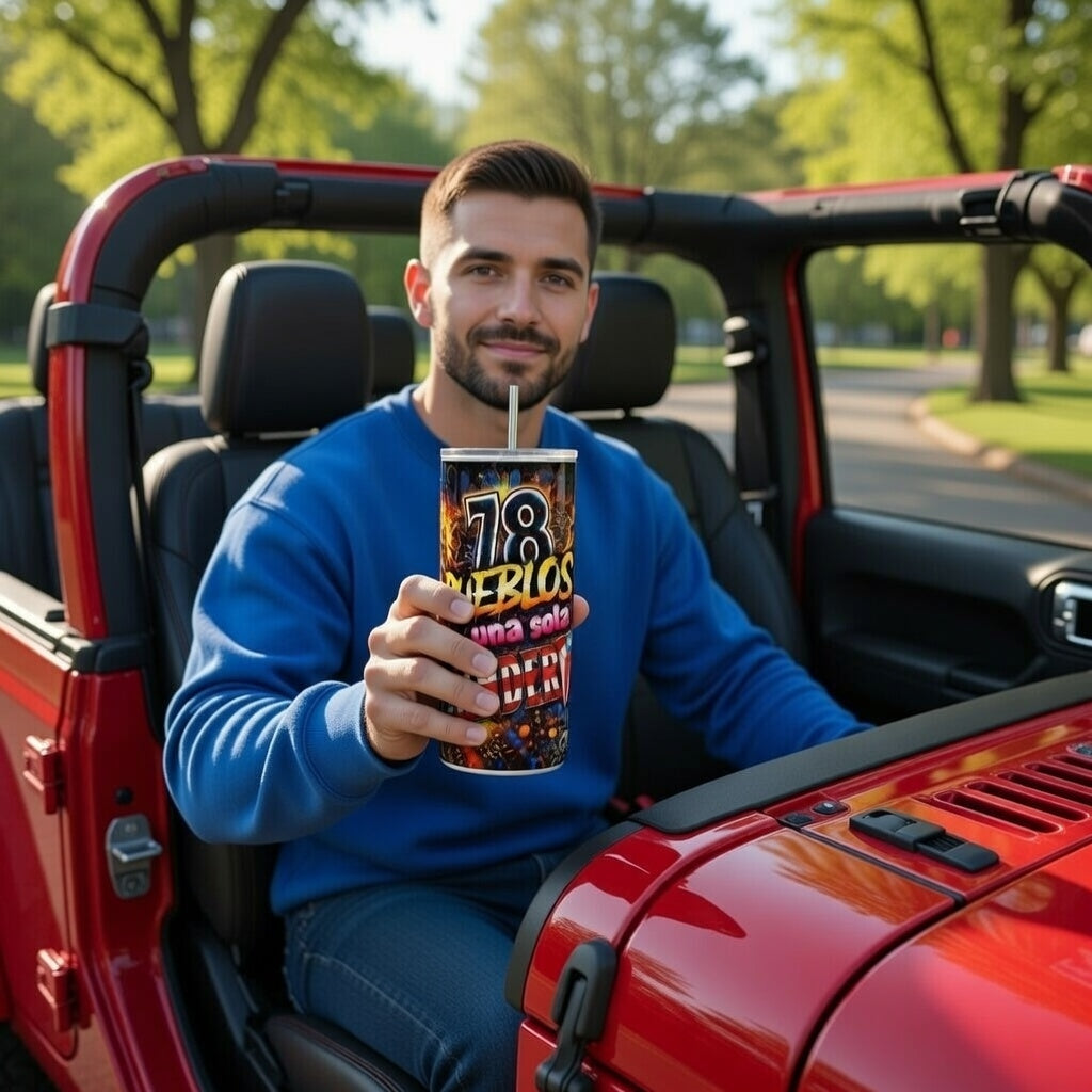 PUERTO RICO SKINNY TUMBLER