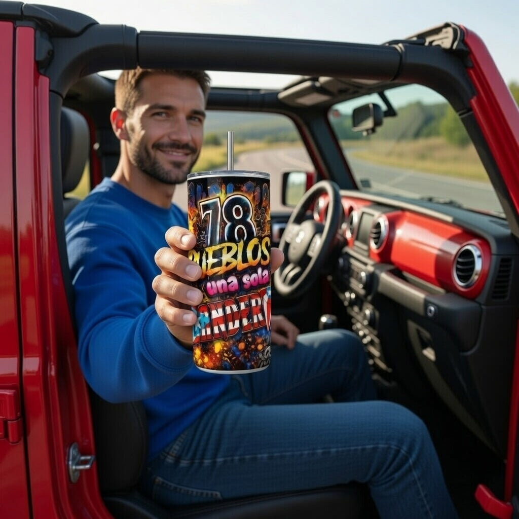 PUERTO RICO SKINNY TUMBLER