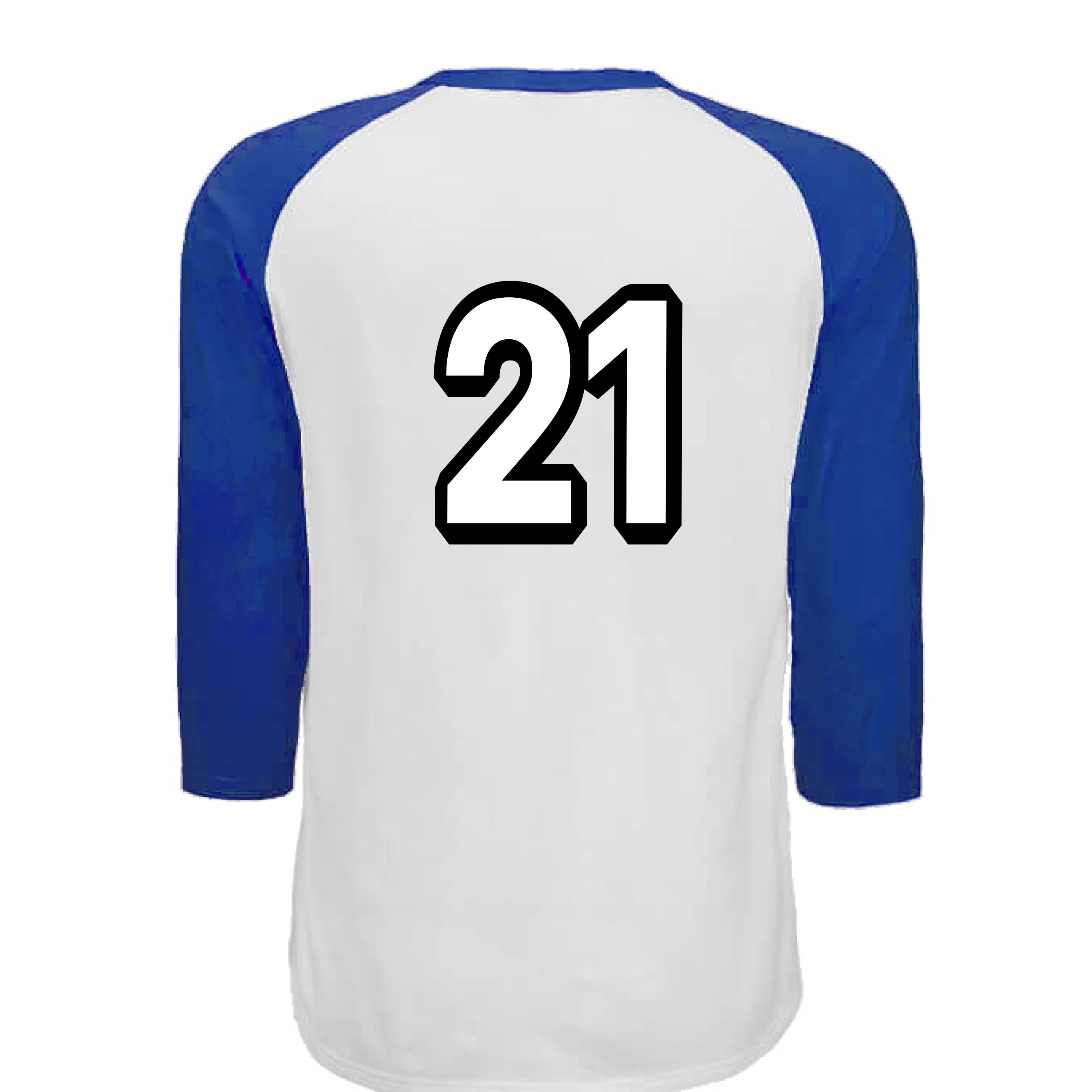 WHITE / ROYAL - BACK