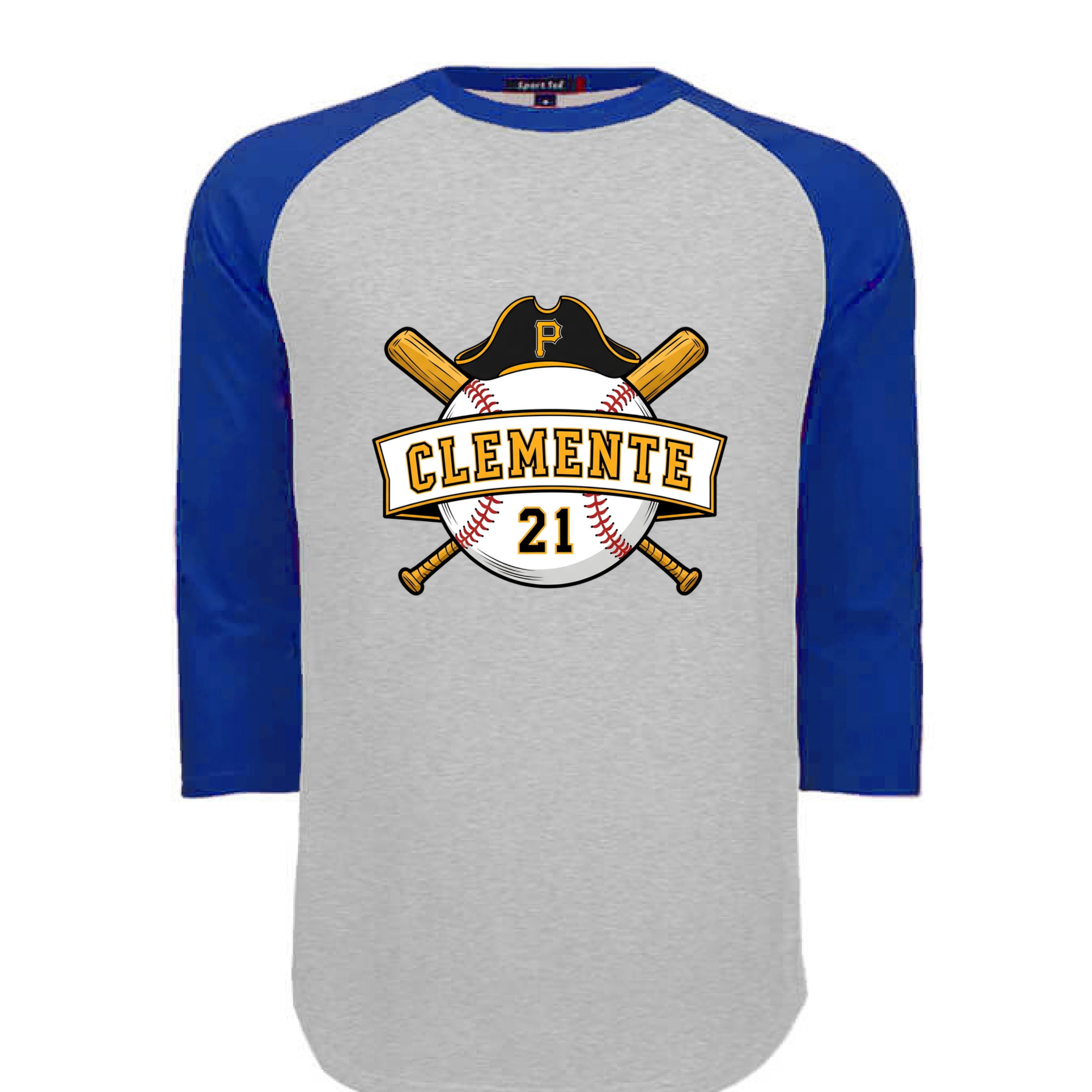 HEATHER GREY / ROYAL - FRONT